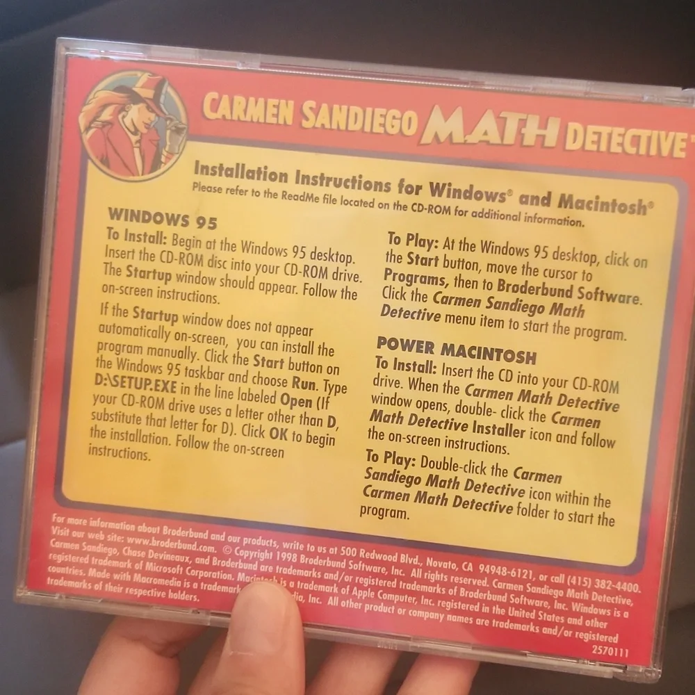 Carmen Sandiego Math Detective PC Game - Red